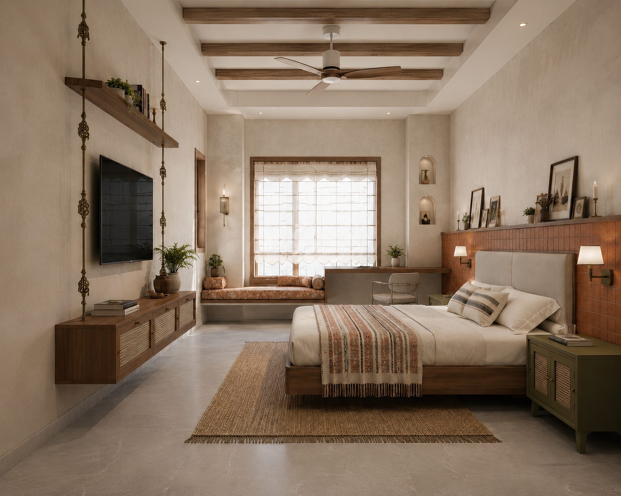 Bedroom concept render, Balaghat, Madhya Pradesh