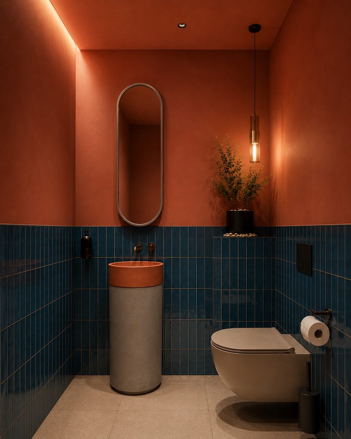 Powder room, alternate scheme