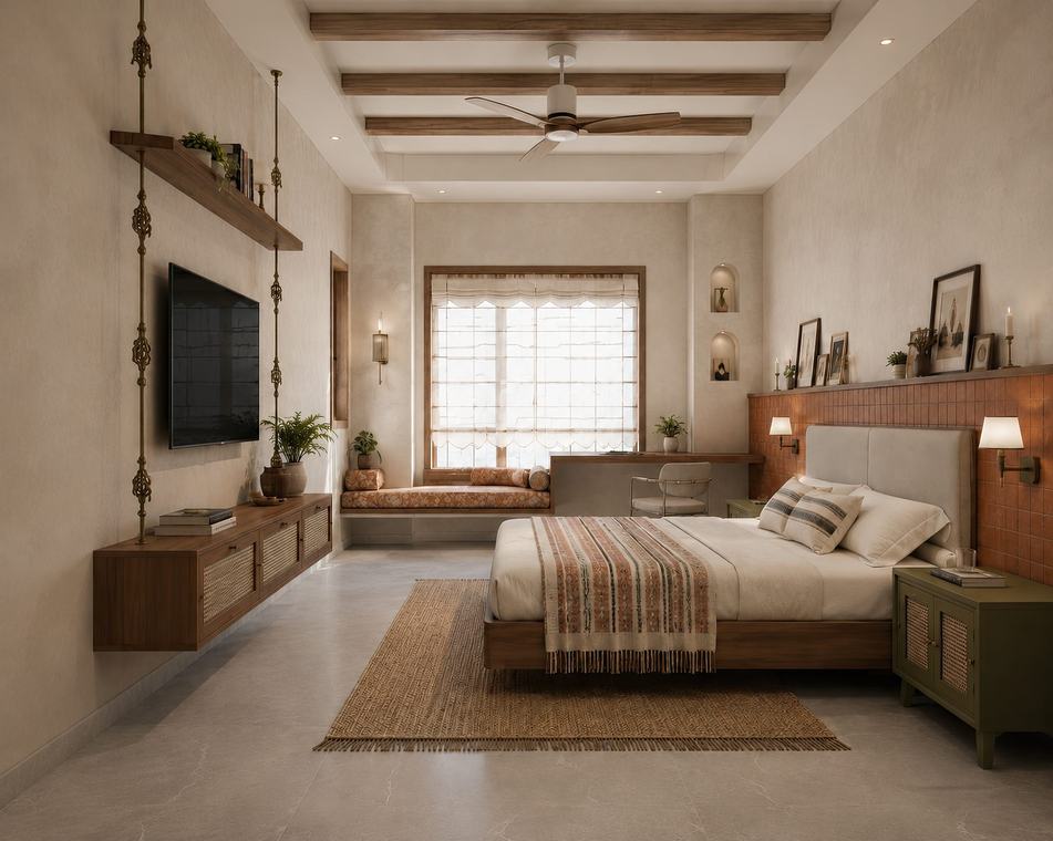 Bedroom concept render, Balaghat, Madhya Pradesh